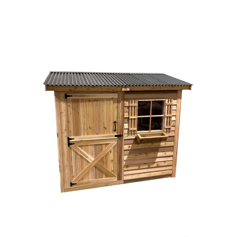 Load image into Gallery viewer, Cedar Shed Bayside Lean-To Double Door
