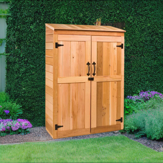CedarShed 4'x 2' Gardener's Hutch Lifestyle 1 Marin Backyards