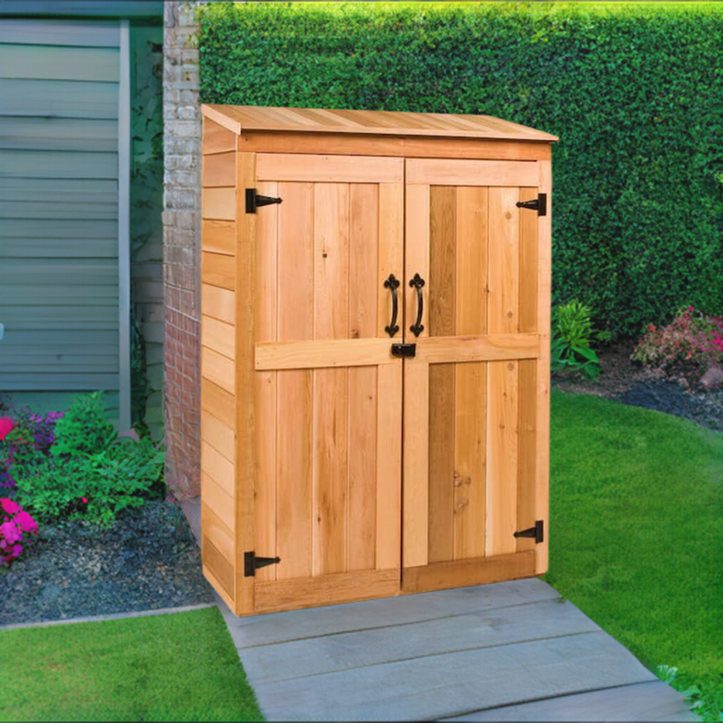 Load image into Gallery viewer, CedarShed 4'x 2' Gardener's Hutch Lifestyle 2 Marin Backyards
