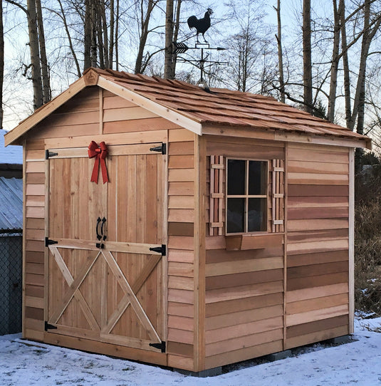 CedarShed 8’x 8’ Storage Shed Model 1 Marin Backyards