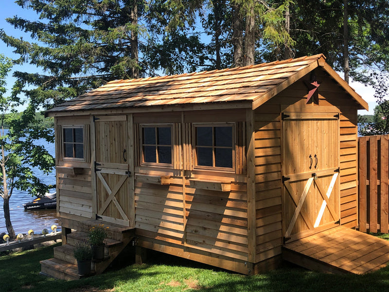 Load image into Gallery viewer, CedarShed Boathouse Lifestyle 3 Marin Backyards
