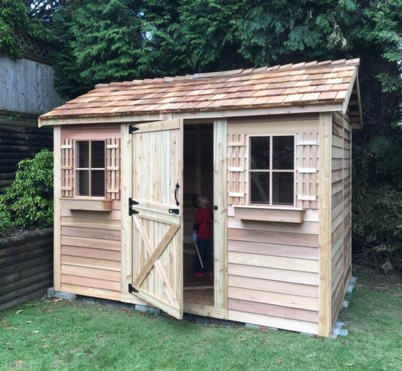 Load image into Gallery viewer, CedarShed Cabana Lifestyle 5 Marin Backyards
