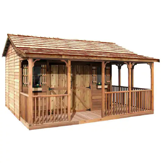 CedarShed Farmhouse Model 1 Marin Backyards