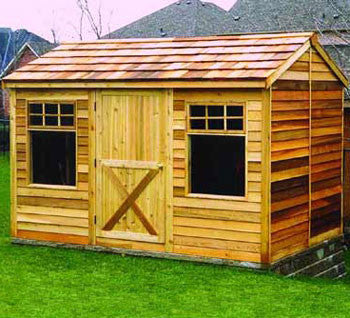 Load image into Gallery viewer, CedarShed Haida Cabin Lifestye 1 Marin Backyards
