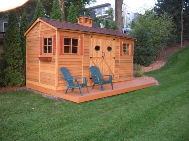 Load image into Gallery viewer, CedarShed Longhouse Lifesyle 2 Marin Backyards
