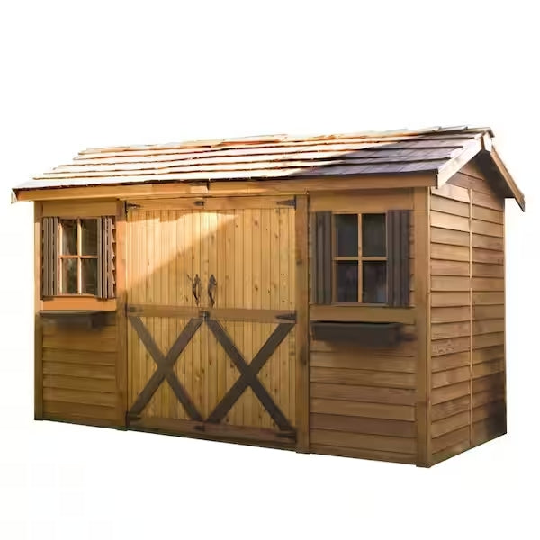Load image into Gallery viewer, CedarShed Longhouse Model 1 Marin Backyards

