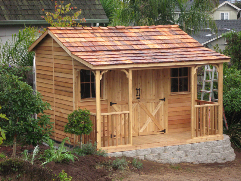 Load image into Gallery viewer, CedarShed Ranchhouse Lifestyle 3 Marin Backyards
