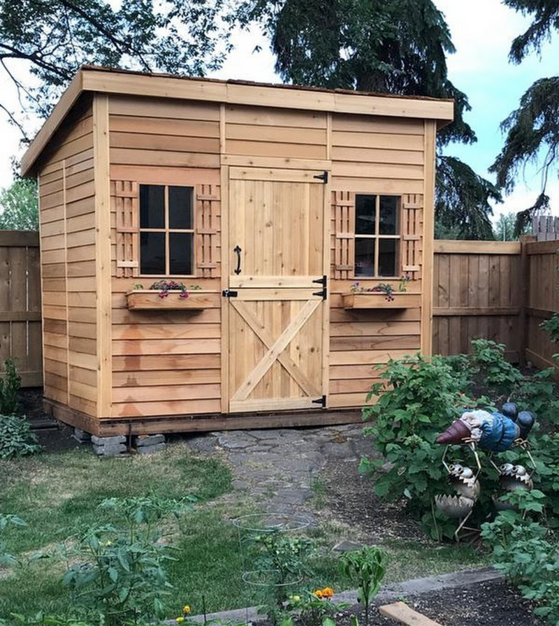 Load image into Gallery viewer, CedarShed Studio Shed Lifestyle 2 Marin Backyards
