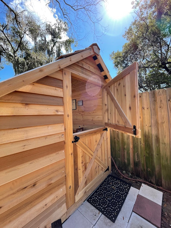 Load image into Gallery viewer, CedarShed Sunhouse Lifestyle 5 Marin Backyards
