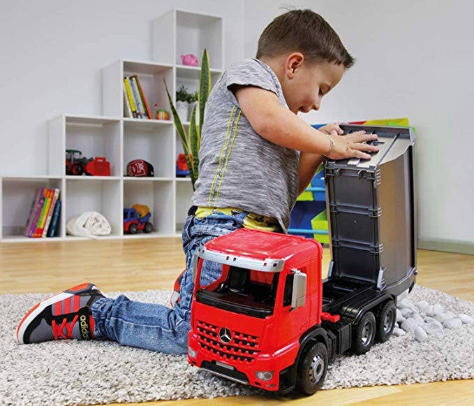 Load image into Gallery viewer, Dump Truck Toy Mercedes-Benz In Action 2 Marin Backyards
