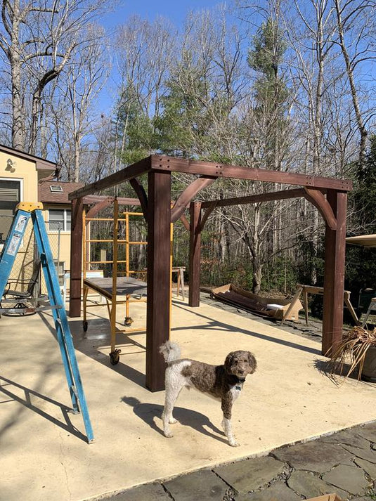 GAZEBO INSTALLATION Marin Backyards 1