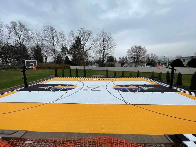 Load image into Gallery viewer, Junior High Basketball Court Kit 12 Marin Backyards
