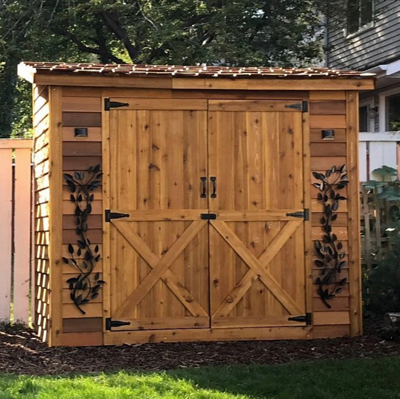Load image into Gallery viewer, Cedar Shed Bayside Lean-To Double Door
