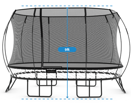 springfree trampoline height