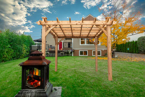 Load image into Gallery viewer, Mabel 8ft x 8ft  Pergola Kit Model 2 Marin Backyards
