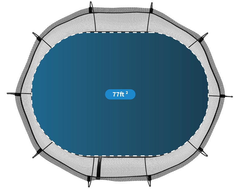 Load image into Gallery viewer, springfree trampoline medium oval surface area
