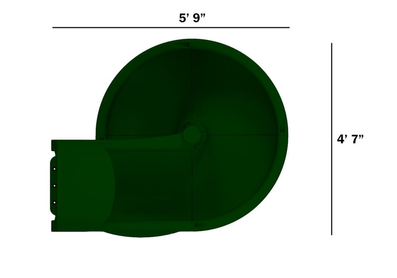 Load image into Gallery viewer, Open Spiral Slide 5' Green
