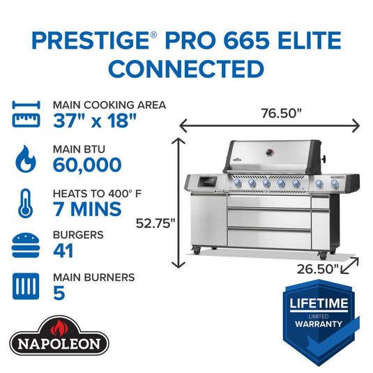 Prestige® PRO 665 Elite with Smart Technology & Electric Smoker Box