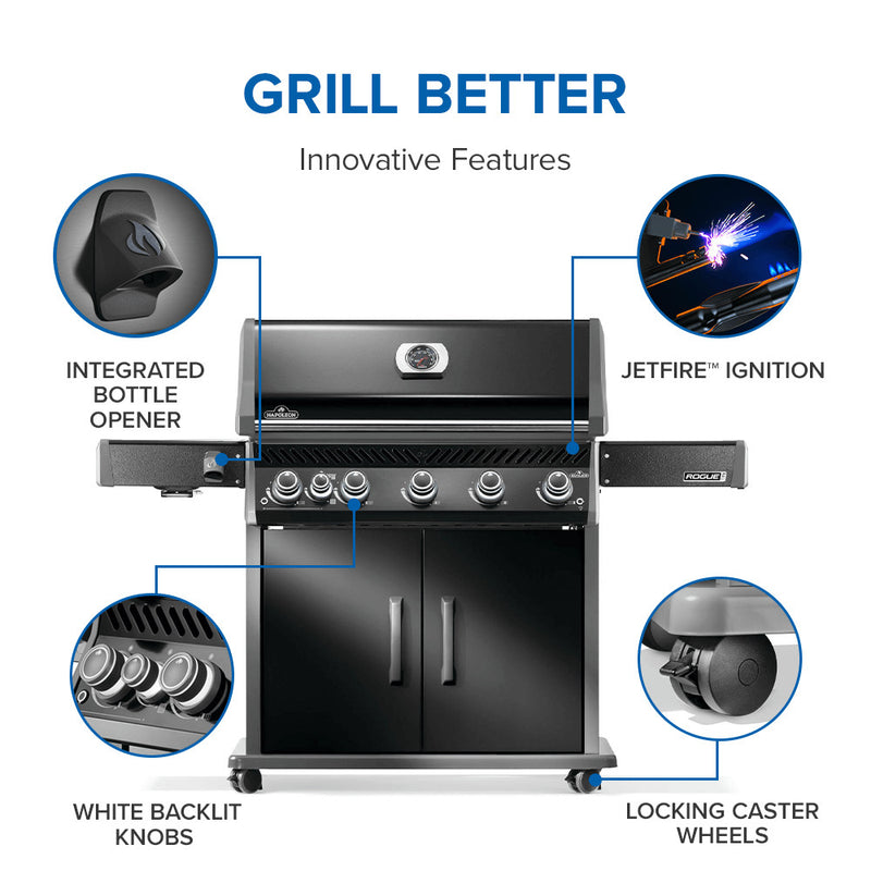 Load image into Gallery viewer, Rogue® PRO 625 SIB with Infrared Side Burner Black
