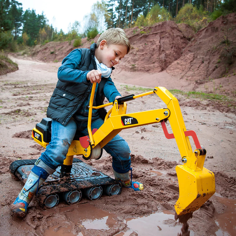 Load image into Gallery viewer, Ride On CAT Metal Digger Child Playing Marin Backyards
