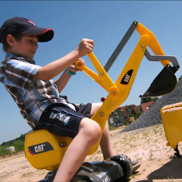Load image into Gallery viewer, Ride On CAT Ride-On Digger In Action 3 Marin Backyards
