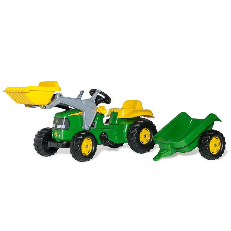 Load image into Gallery viewer, Ride On John Deere Pedal Tractor With Loader Model Marin Backyards
