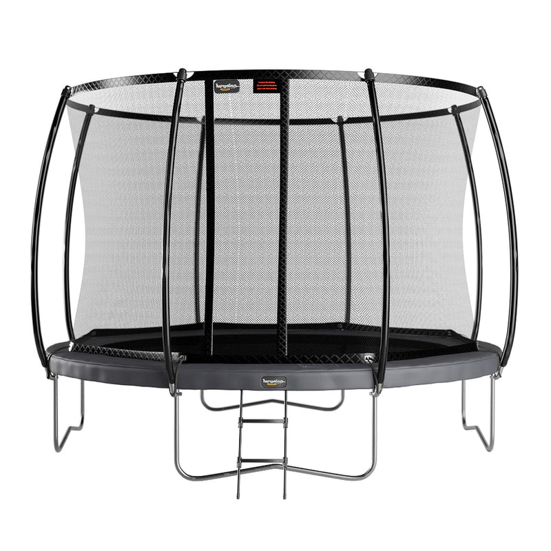 Load image into Gallery viewer, 12′ Round Pro-Line Avyna Above Ground Trampoline with Enclosure
