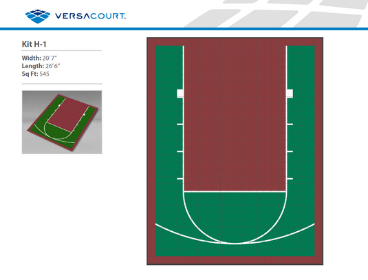 Small Basketball Court Kit 1