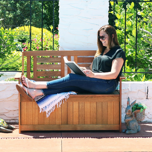 Storage Bench 51 inches Marin Backyards 7