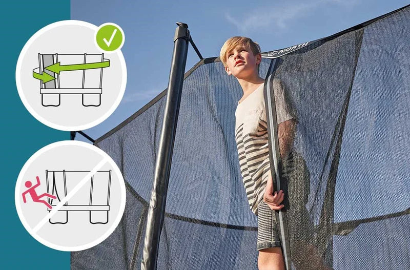 NORTH® Legend 17.5' x 12' Rectangle Above Ground Trampoline