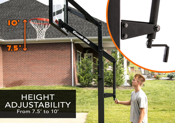 Load image into Gallery viewer, Goalrilla FT72G - 72" In-Ground Glass Backboard
