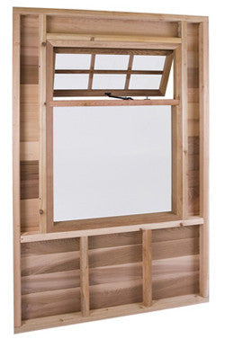Half awning window (30" x 42 1/2") 4 ft wall