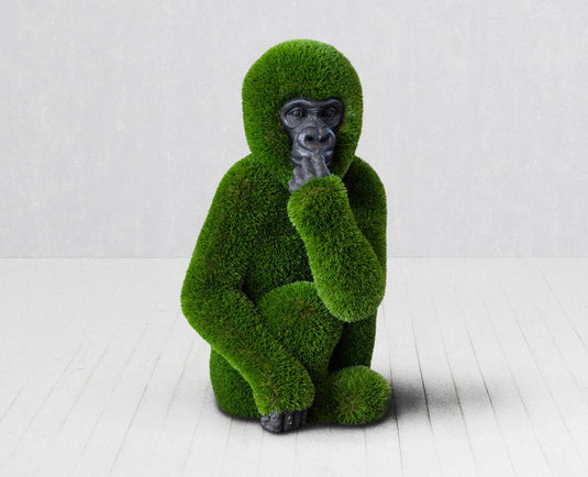 Topiary Baby Gorilla w/ Carved Face