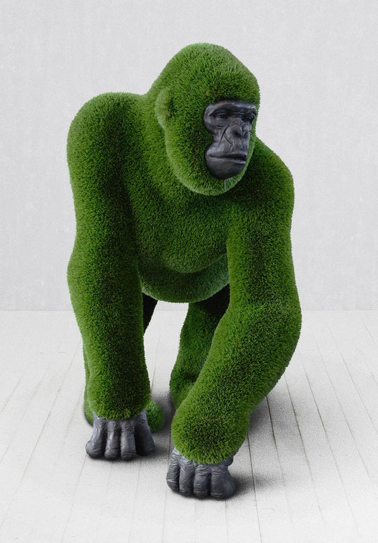 Topiary Female Gorilla w/ Carved Face