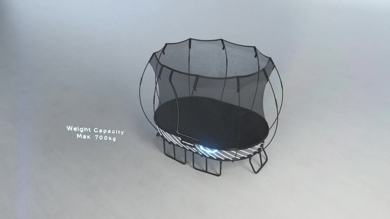 Load image into Gallery viewer, springfree trampoline compact oval video
